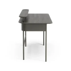 Luna desk with drawer and shelf, Oak orkan grey