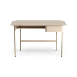 Luna desk with drawer, Oak white-pigmented