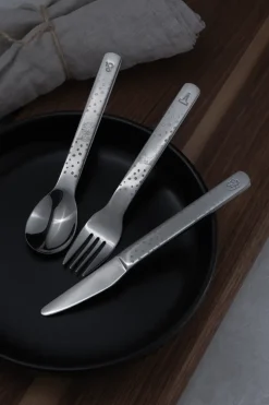 Lupo Pippi children's cutlery 9 pieces, Silver