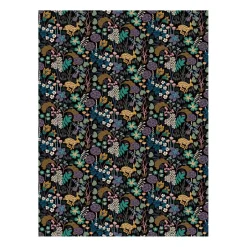 Lyckeflykt fabric, Black
