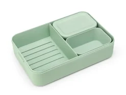 Make & Take bento lunch box large 2 L, Jade Green
