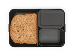 Make & Take bento lunch box large 2 L, Dark grey