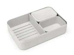 Make & Take bento lunch box large 2 L, Light grey