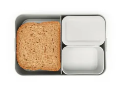 Make & Take bento lunch box large 2 L, Light grey
