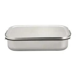 Make & Take bento lunch box - steel - large, Matte stainless steel
