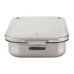 Make & Take bento lunch box - steel - large, Matte stainless steel