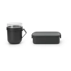 Make & Take lunch set 2 pieces, Dark grey