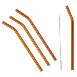 Malle straw 4-pack, brown
