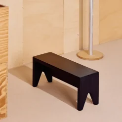 Manolito Long stool, Black, 60 cm