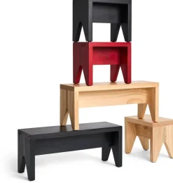 Manolito Long stool, Black, 60 cm