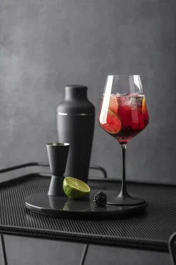 Manufacture Rock red wine glass 47 cl 4-pack, Clear-black