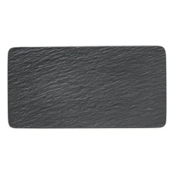 Manufacture Rock serving plate 18x35 cm, Black