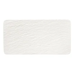 Manufacture Rock serving plate 18x35 cm, Blanc