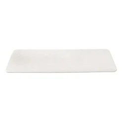 Manufacture Rock serving plate 18x35 cm, Blanc