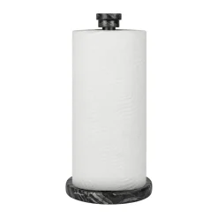Marble paper towel holder, Black-grey