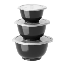 Margrethe mini bowl set 3-pack, Black