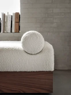 Mass daybed 200x75x51 cm, Karakorum ivory 001-walnut