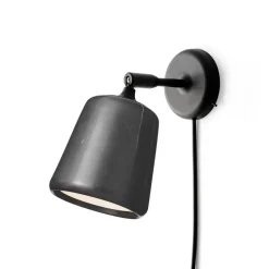 Material wall lamp, Black marble