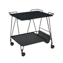 Matégot Trolley serving trolley, Black