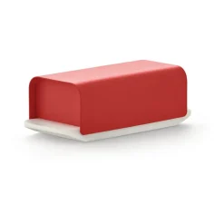 Mattina butter dish 9.5x21 cm, Red-stainless steel