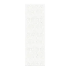 Medaljong table runner 50x150 cm, White