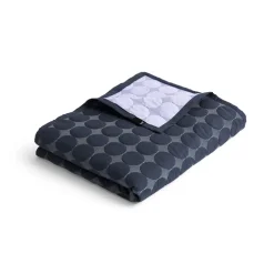 Mega Dot throw organic 235x245 cm, Midnight blue