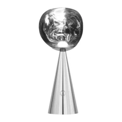 Melt Portable LED table lamp 28.5 cm, Silver