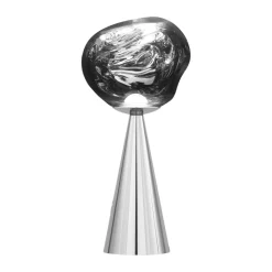 Melt Portable LED table lamp 28.5 cm, Silver