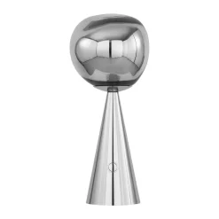 Melt Portable LED table lamp 28.5 cm, Silver