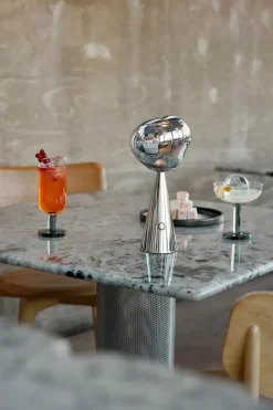 Melt Portable LED table lamp 28.5 cm, Silver