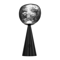Melt Portable LED table lamp 28.5 cm, Black