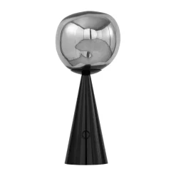 Melt Portable LED table lamp 28.5 cm, Black