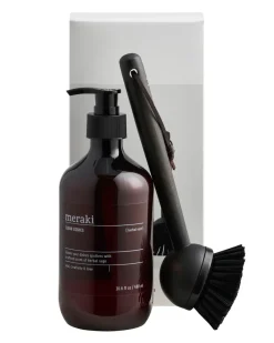 Meraki gift set dish soap and dish brush, Herbal nest