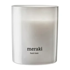 Meraki scented candle, 35 hours, Fresh linen