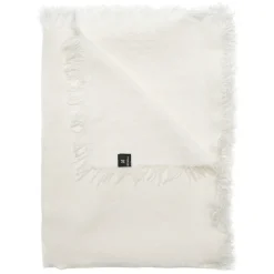 Merlin throw linen 130x170 cm, off-white (white)