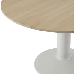 Midst pedestal table, Oiled oak-grey, Ø120 cm