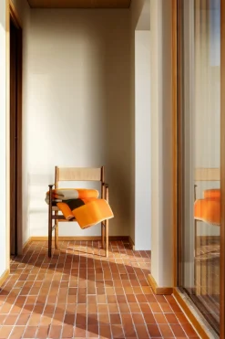 Mikkel blanket 135x200 cm, Orange