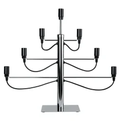 Milano electric candle holder, chrome