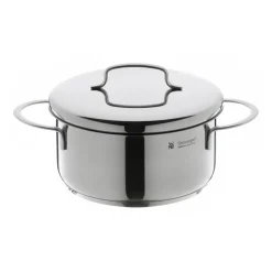 Mini low pot with lid 16 cm, Stainless steel