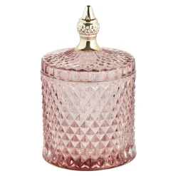 Miya storage jar with lid Ø10.5 cm, Misty rose