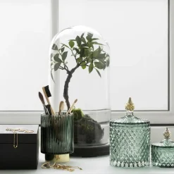Miya storage jar with lid Ø10.5 cm, Green