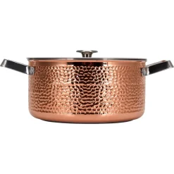 Mjölner hammered copper casserole dish with lid, Miranda. 4 L