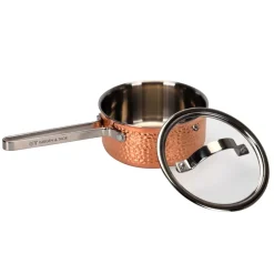 Mjölner hammered copper saucepan with lid, Vera. 1.6 L