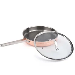 Mjölner hammered sauce pan in copper with lid, Modell Y2