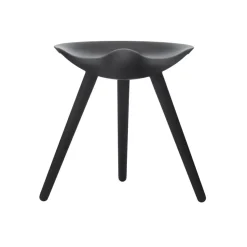 ML42 stool 48 cm, Black stained beech