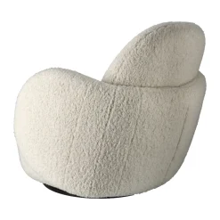 Mo armchair with swivel function, Glore White 1243
