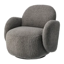 Mo armchair with swivel function, Glore grey