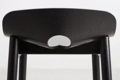 Mono barstool 65 cm, Black oak