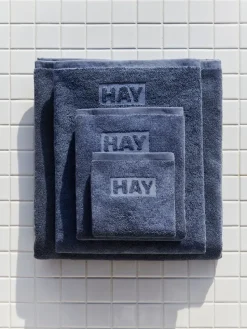 Mono towel 30x30 cm, Steel blue