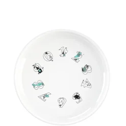 Moomin ABC deep plate Ø15 cm, Turquoise